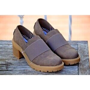 Y2K Platform Mules MUK LUKS Women's Lucy Lettie Size 9.5 - Edgy 90's dark brown